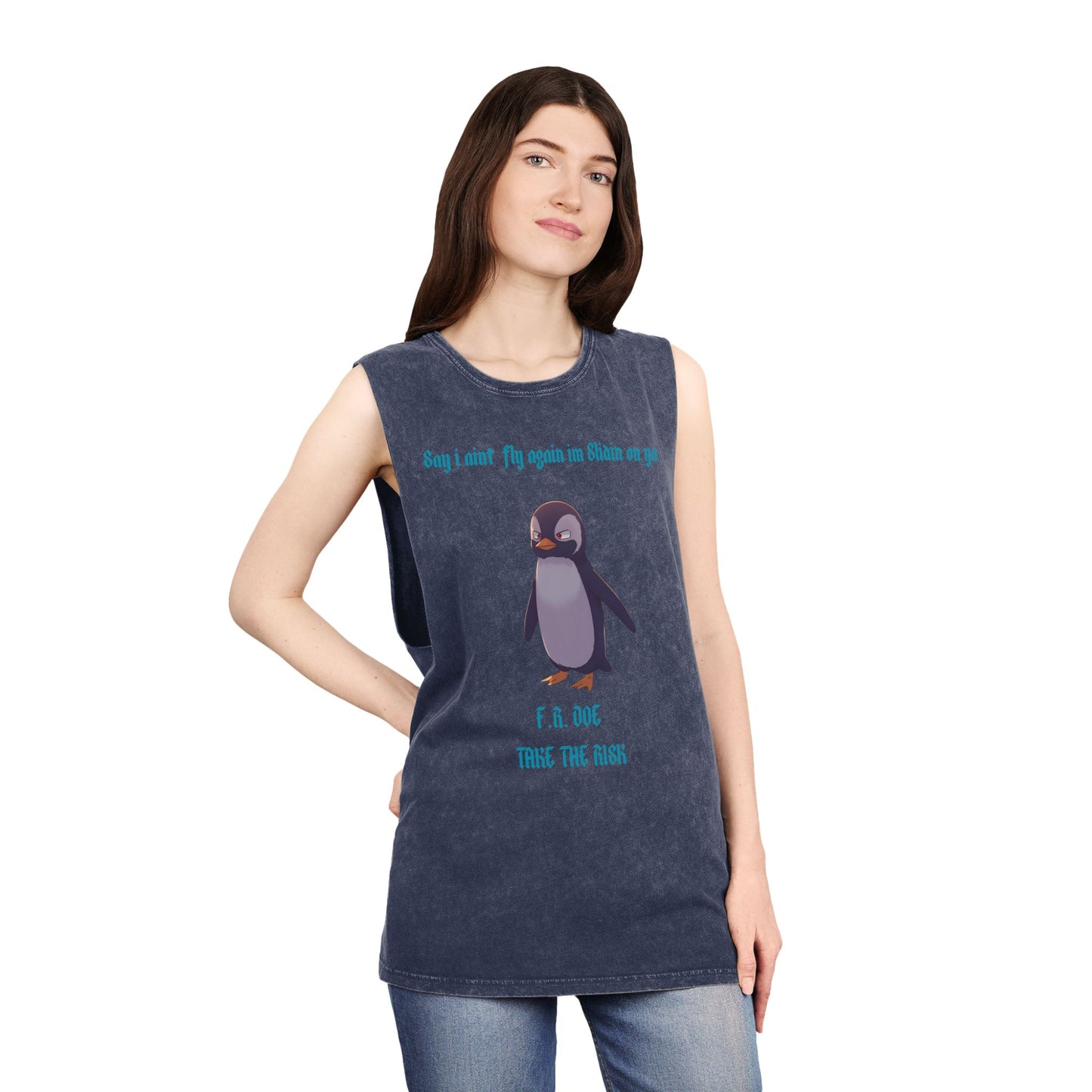 SLIDIN ON YA, Stonewash Tank Top
