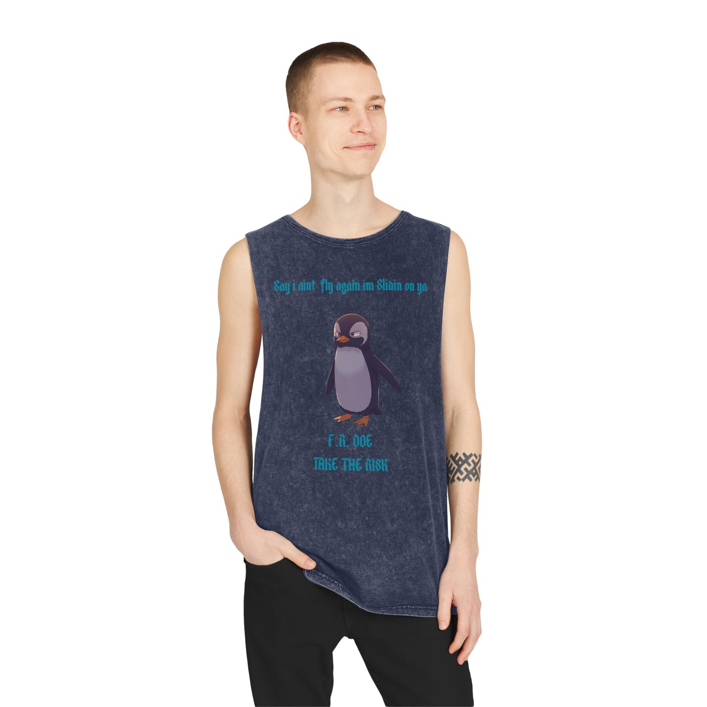 SLIDIN ON YA, Stonewash Tank Top